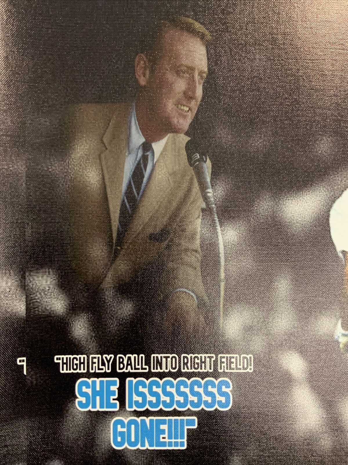 KIRK GIBSON DODGERS SIGNED 20X24 VIN SCULLY WS WALK OFF EDIT CANVAS PSA AI33555