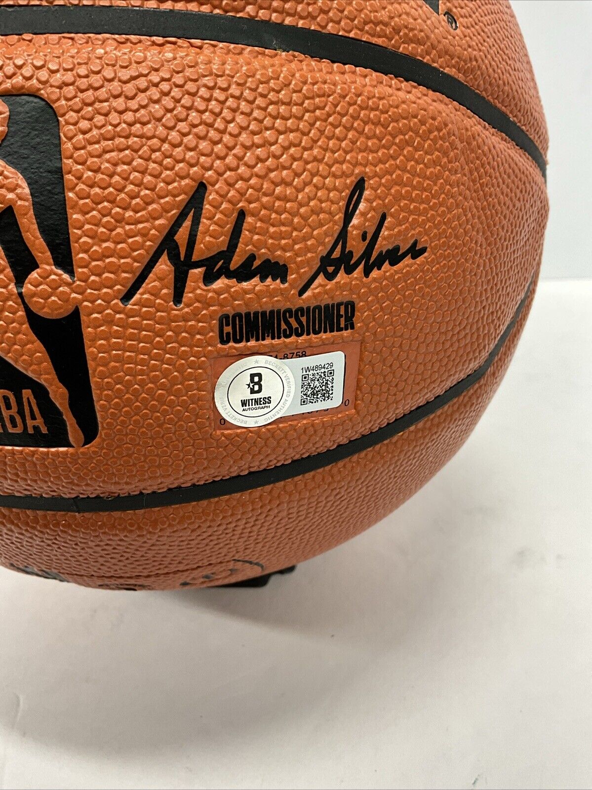 SHAQUILLE O'NEAL LOS ANGELES LAKERS SIGNED SPALDING BASKETBALL BAS 1W489429