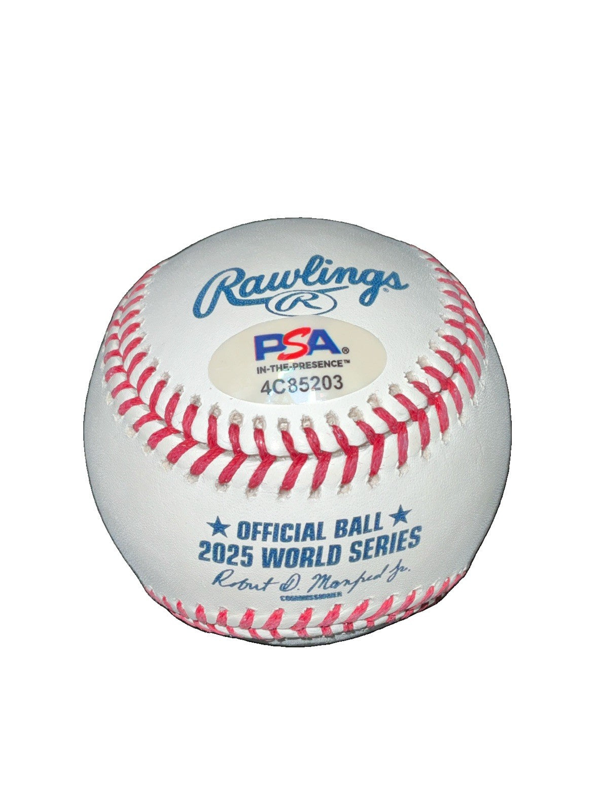 EDGARDO HENRIQUEZ DODGERS WS CHAMPION SIGNED 2025 WORLD SERIES BASEBALL PSA ITP