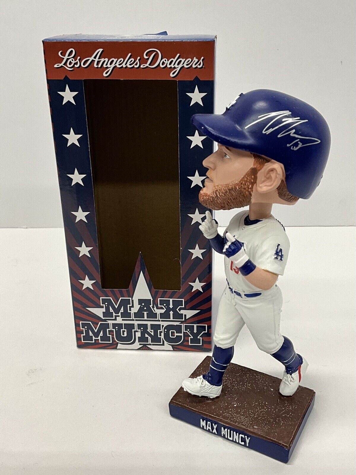MAX MUNCY 2020 WS CHAMP SIGNED DODGERS 2022 SGA BOBBLEHEAD PSA 2C51348