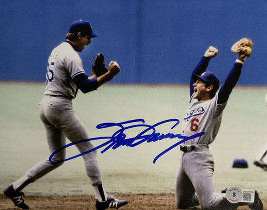 STEVE GARVEY DODGERS 1974 NL MVP 7 81 WS CHAMP SIGNED 8X10 CELEBRATING PHOTO BAS