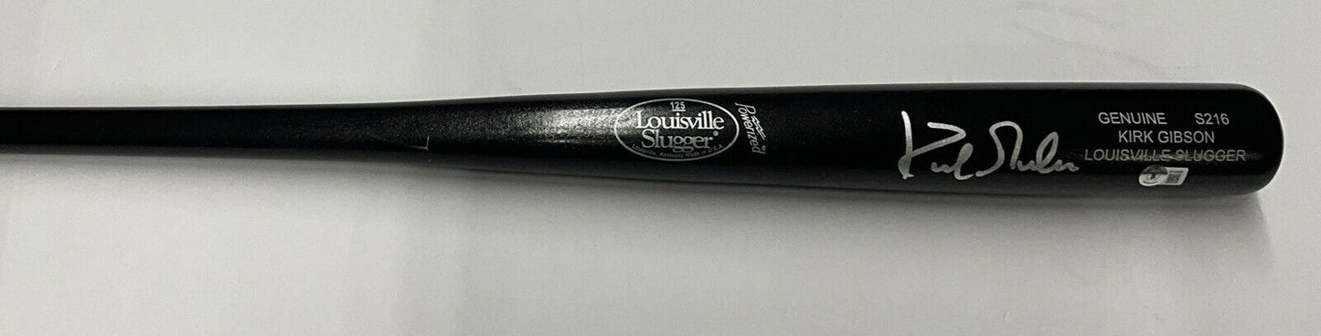 KIRK GIBSON DODGERS TIGERS SIGNED LOUISVILLE SLUGGER GAME MODEL BAT BAS W140586