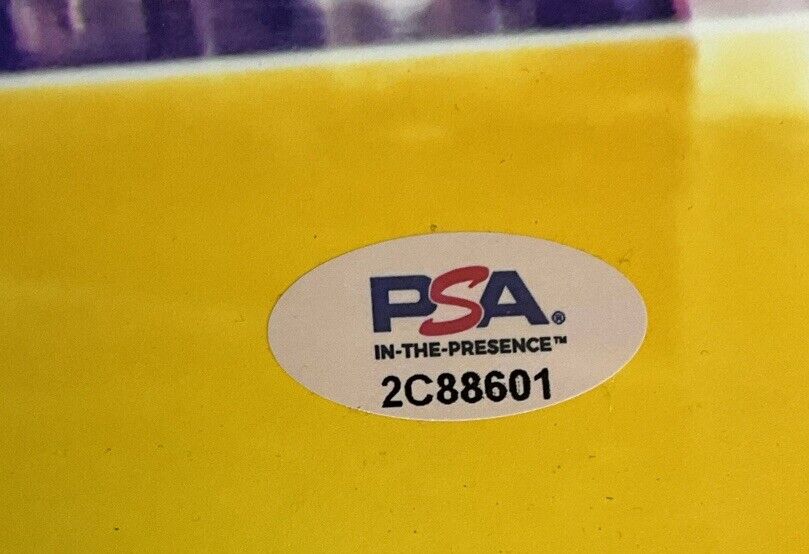 MAX CHRISTIE LOS ANGELES LAKERS SIGNED 16X20 VS MAVERICKS LUKA DONCIC PHOTO PSA