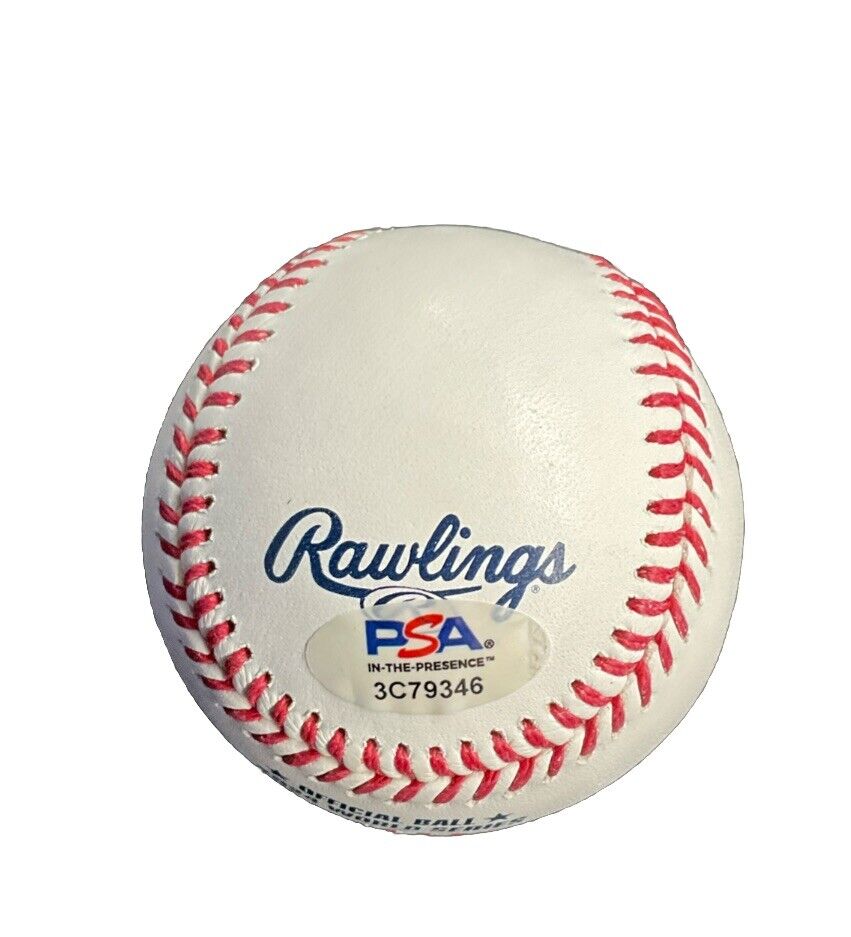 DAVE ROBERTS SIGNED 2024 WORLD SERIES BASEBALL "2024 WS CHAMPS" PSA