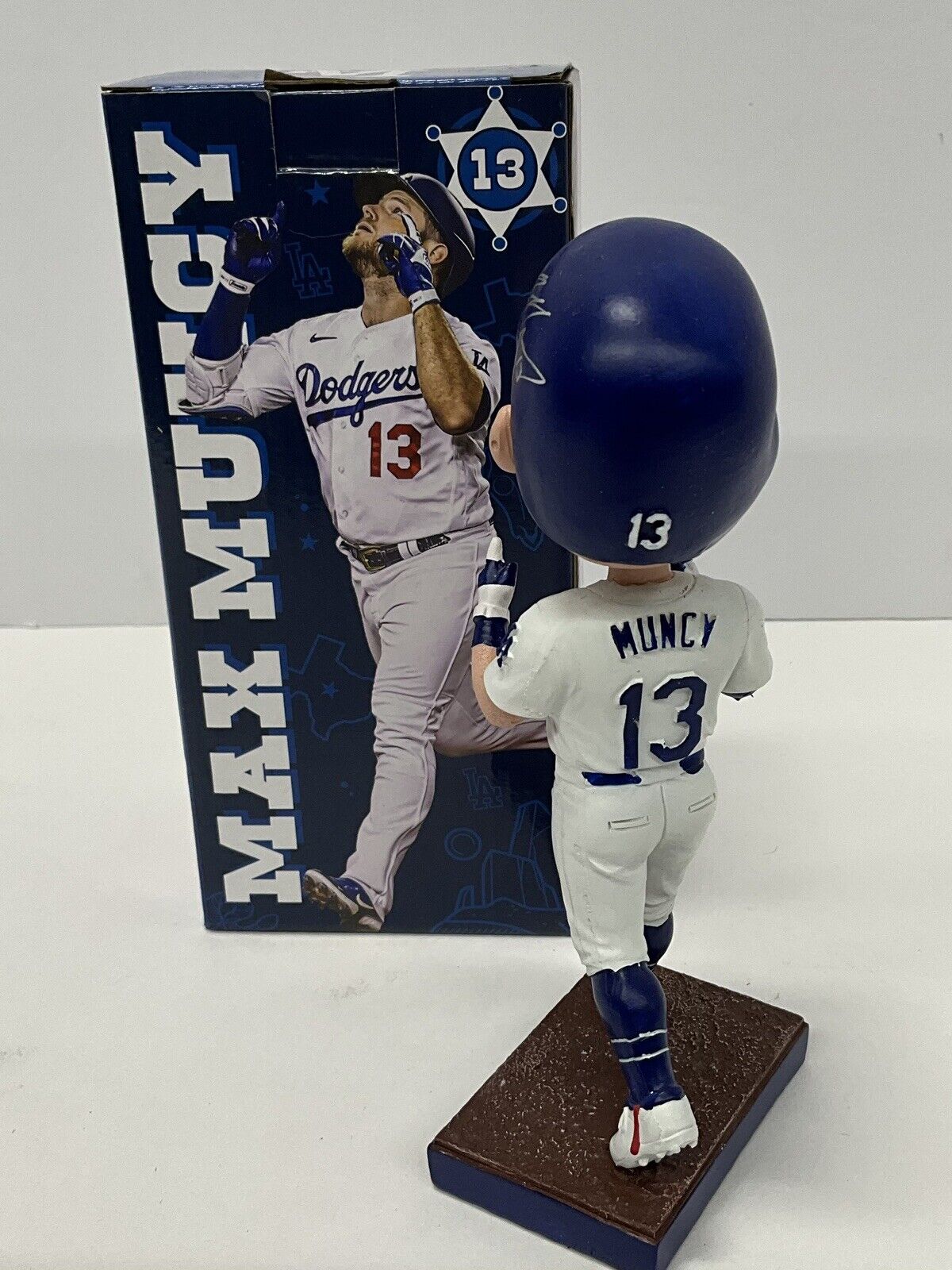 MAX MUNCY 2020 WS CHAMP SIGNED DODGERS 2022 SGA BOBBLEHEAD PSA 2C51348