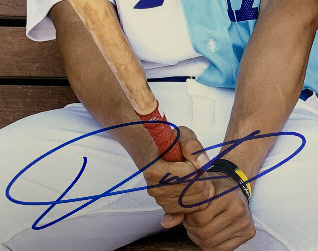 DIEGO CARTAYA DODGERS SIGNED 16X20 PHOTO "FUTURES STARTING CATCHER" INSC BAS