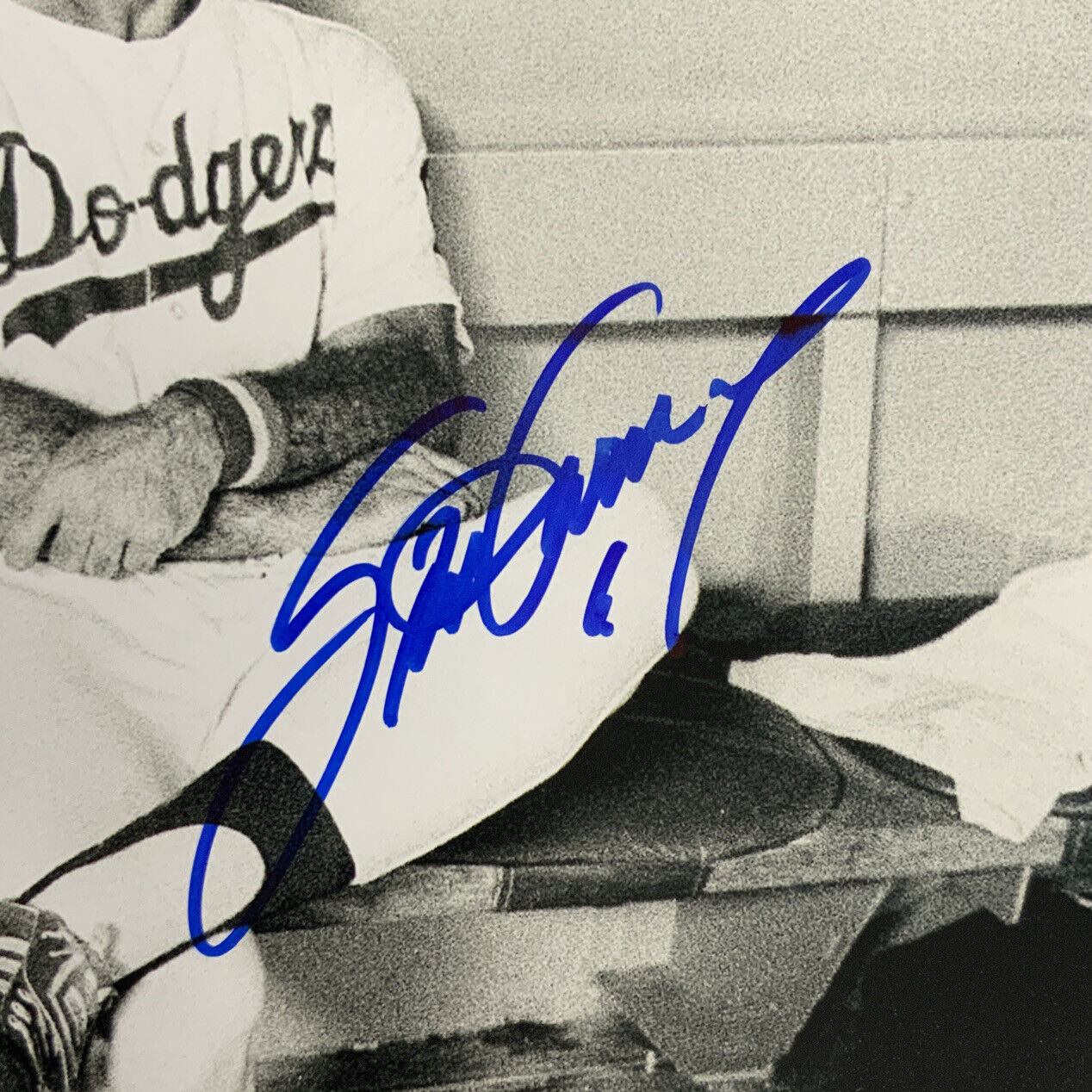 STEVE GARVEY DODGERS 1974 NL MVP 7 81 WS CHAMP SIGNED 16X20 PHOTO W/TOMMY BAS