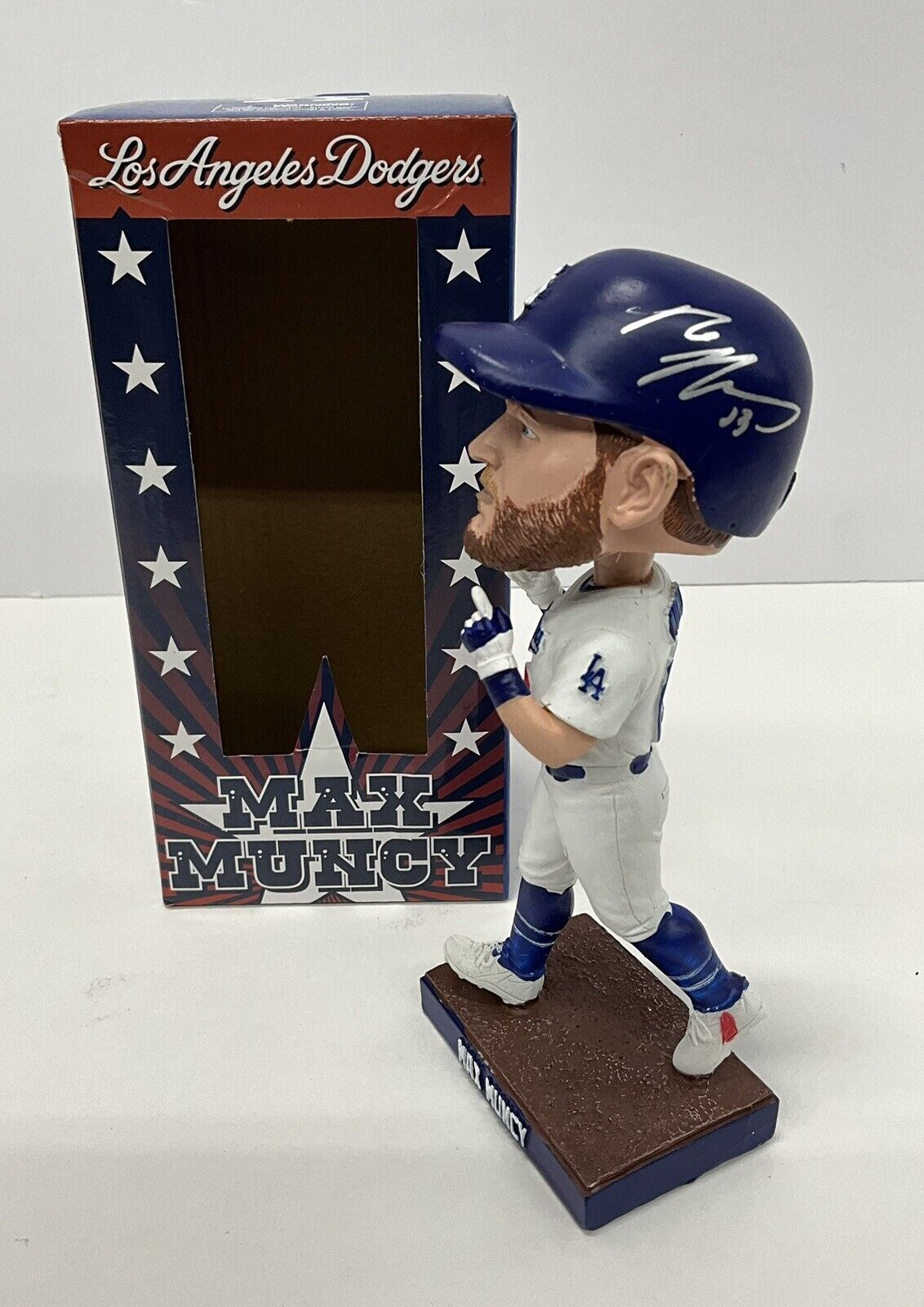 MAX MUNCY 2020 WS CHAMP SIGNED DODGERS 2022 SGA BOBBLEHEAD PSA 1C89582