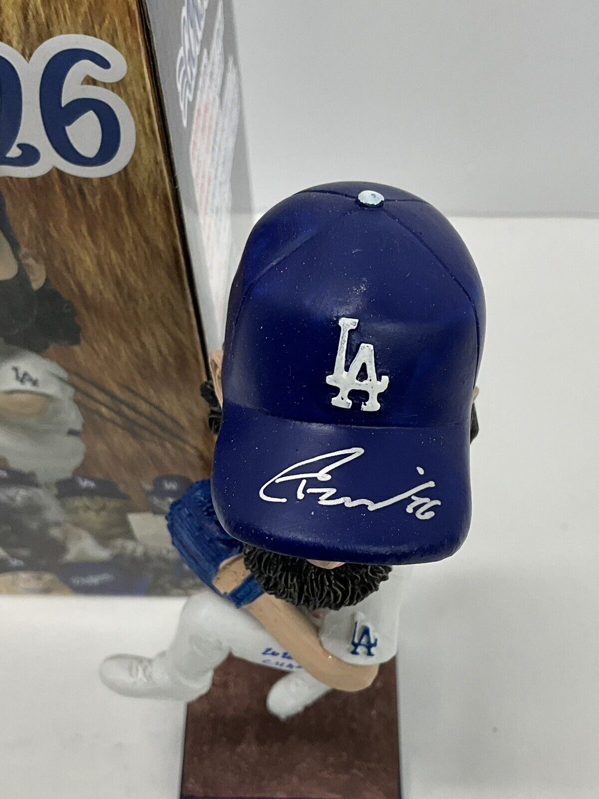 TONY GONSOLIN SIGNED DODGERS SGA BOBBLEHEAD "2020 WS CHAMPS" INSCRIP PSA 2C60241