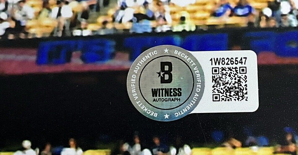 BOBBY MILLER DODGERS SIGNED 11x14 DODGER STADIUM #70 PHOTO BECKETT WITNESS COA