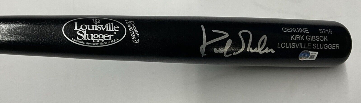KIRK GIBSON DODGERS TIGERS SIGNED LOUISVILLE SLUGGER GAME MODEL BAT BAS W140586
