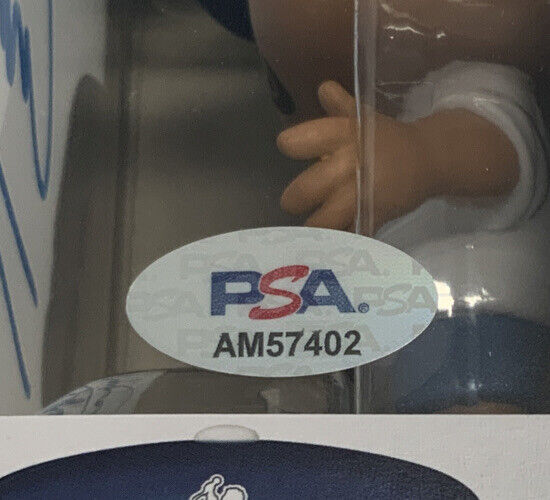 GABRIEL IGLESIAS SIGNED WHITE DODGERS "STADIUM FLUFFY" FUNKO POP 08 PSA AM57402