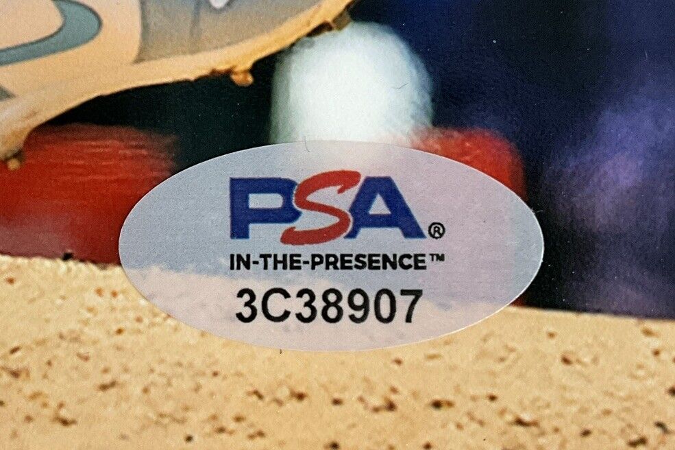 BOBBY MILLER DODGERS SIGNED 8X10 PITCHING VS CUBS PHOTO PSA WITNESS COA