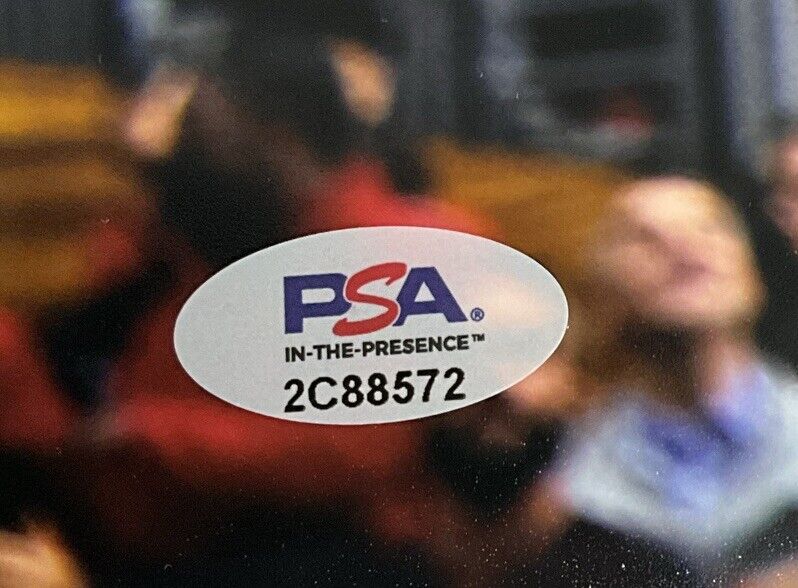 MAX CHRISTIE LOS ANGELES LAKERS SIGNED 16X20 PHOTO WITH LEBRON JAMES PSA WITNESS