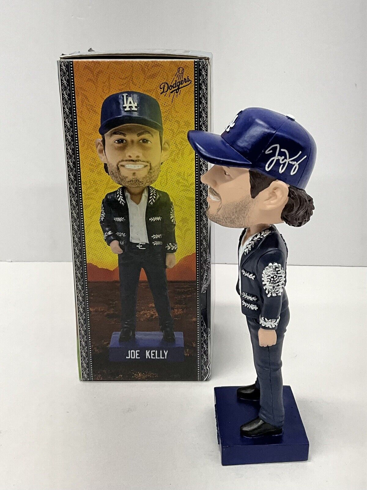 JOE KELLY SIGNED DODGERS MARIACHI JOE BOBBLEHEAD 