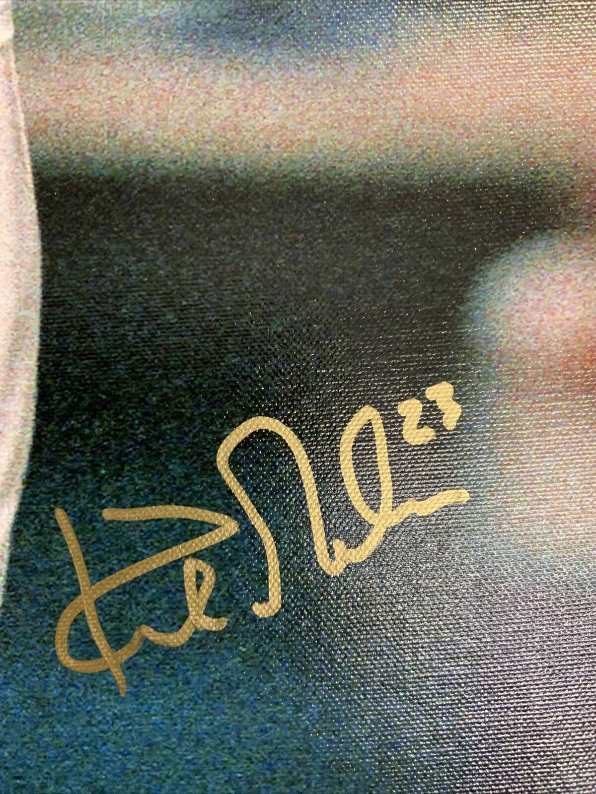 KIRK GIBSON DODGERS 1988 WORLD SERIES CHAMPION SIGNED 22X28 CANVAS PSA AI33541