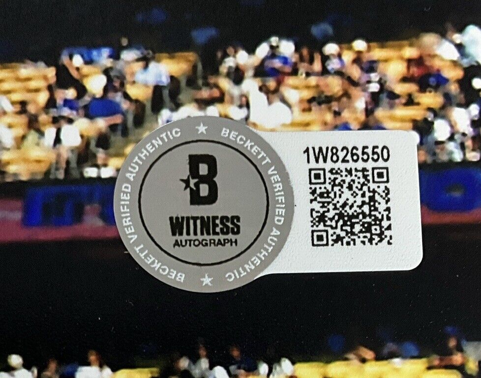 BOBBY MILLER DODGERS SIGNED 8X10 DODGER STADIUM #70 PHOTO BECKETT WITNESS COA