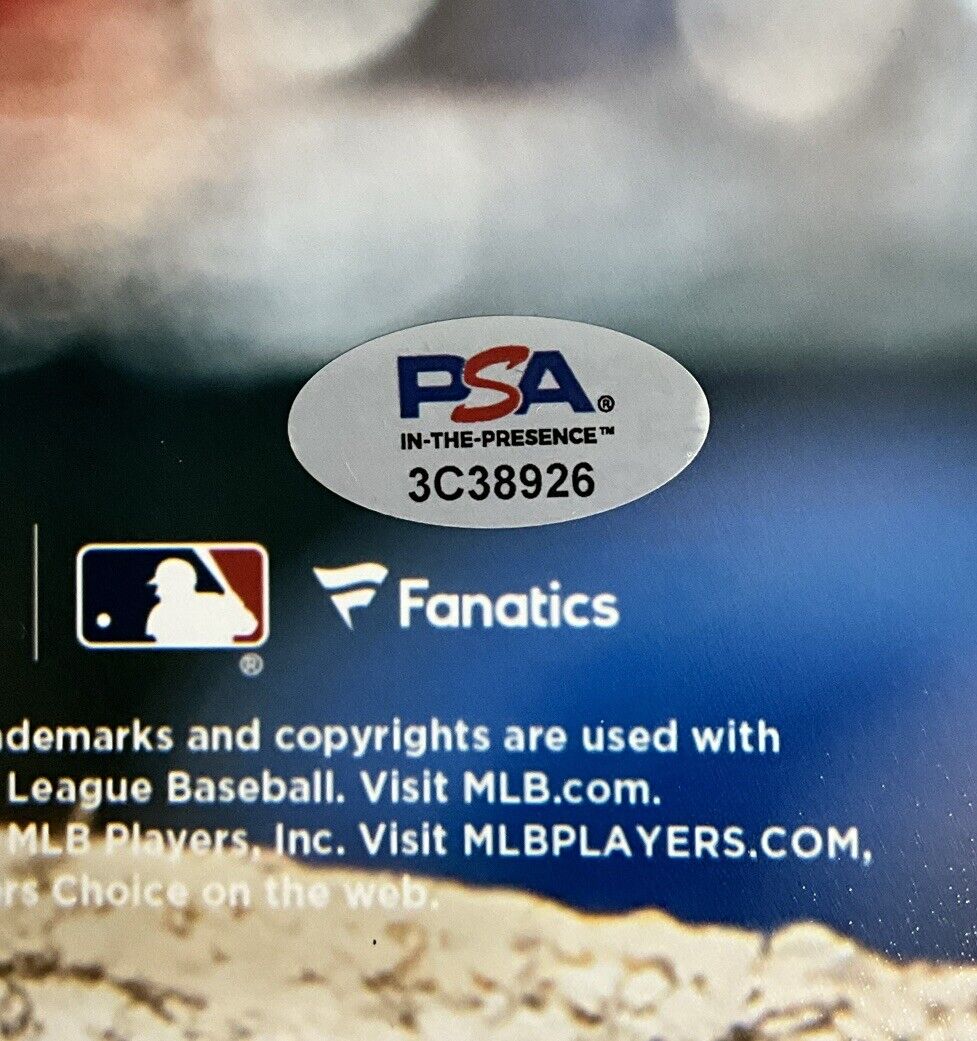 BOBBY MILLER DODGERS SIGNED 16X20 PITCHING VS TWINS PHOTO "MILLER TIME" INSC PSA