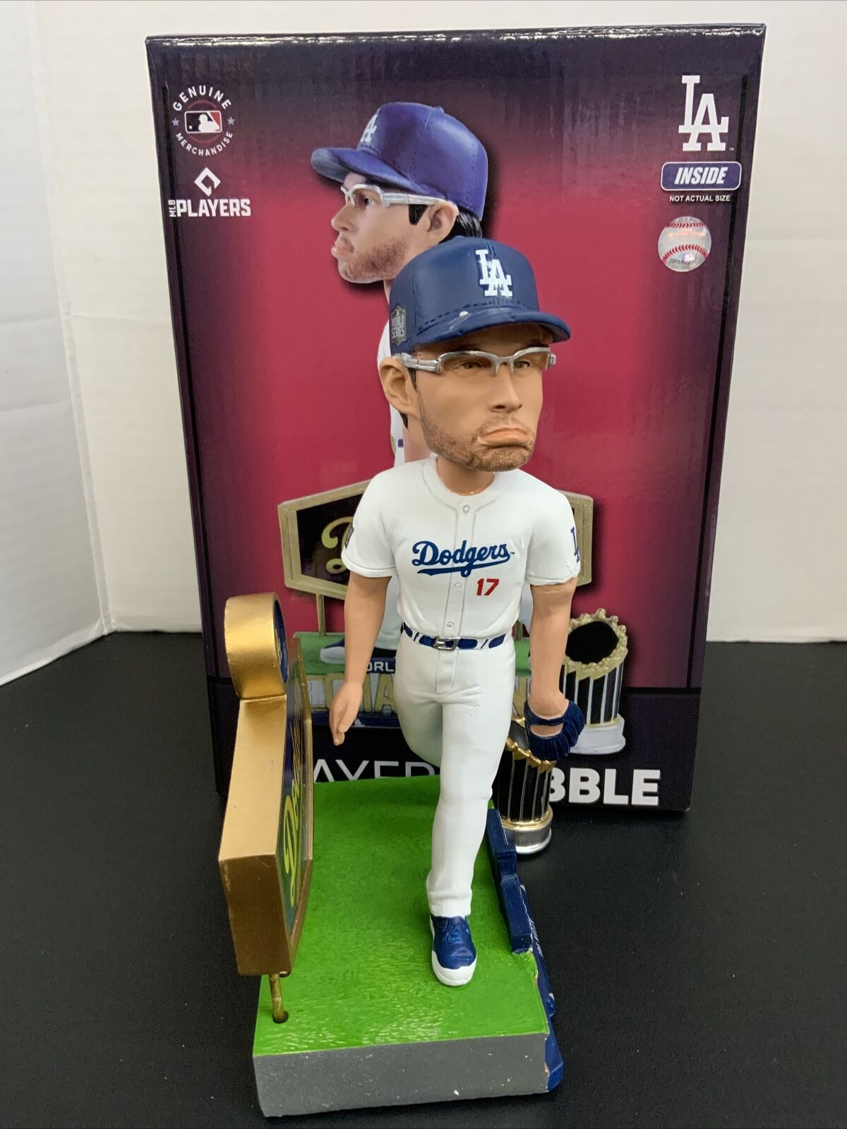 JOE KELLY DODGERS SIGNED POUTY FACE BOBBLEHEAD "NICE SWING BITCH" PSA 1C08223