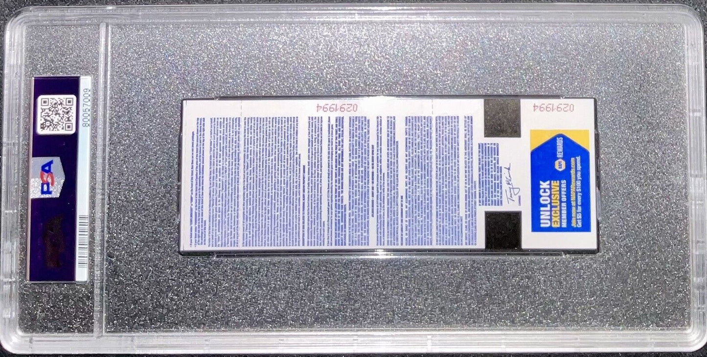 BOBBY MILLER MLB DEBUT & 1ST WIN 5/23/23 Ticket Stub PSA GEM MT 10 AUTO 80057009