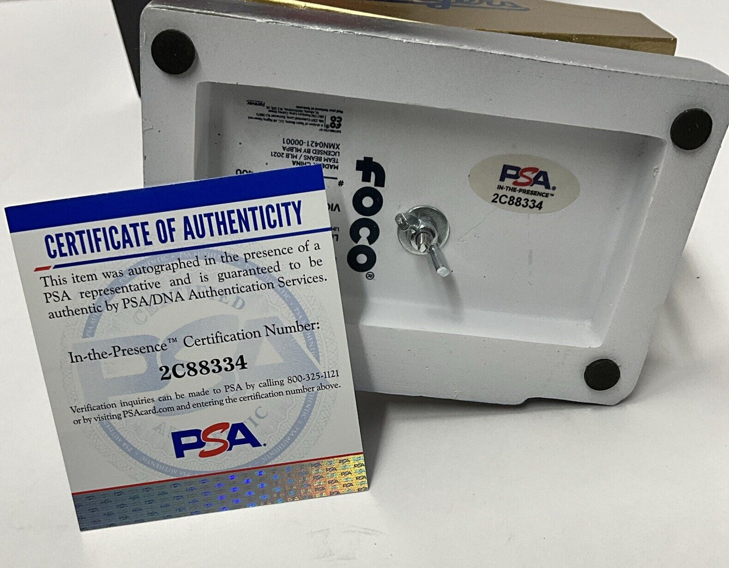 VICTOR GONZALEZ DODGERS SIGNED 20 WS FOCO BOBBLEHEAD "GAME 6 WINNER" PSA 2C88334