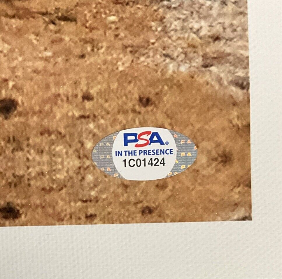 CHRIS TAYLOR DODGERS SIGNED 22X26 WS HOMERUN CANVAS "2020 WS CHAMPS" PSA 1C01424