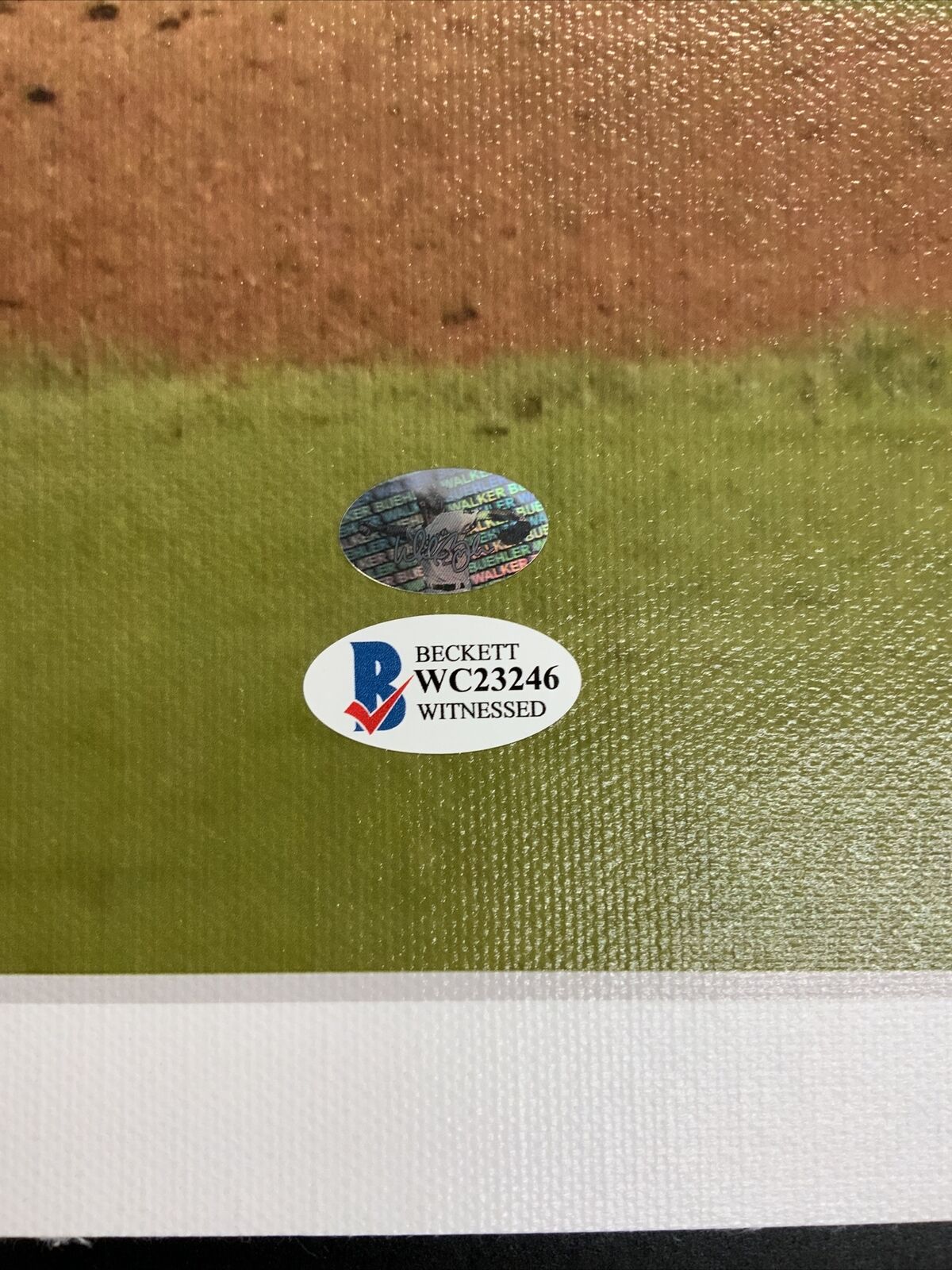 DODGERS WALKER ANTHONY BUEHLER FULL NAME SIGNED 22X26 CANVAS BECAKETT WC23246