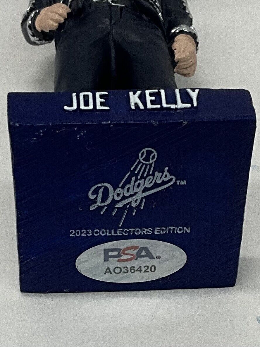 JOE KELLY SIGNED DODGERS MARIACHI JOE BOBBLEHEAD " NICE SWING BITCH" PSA AO36420