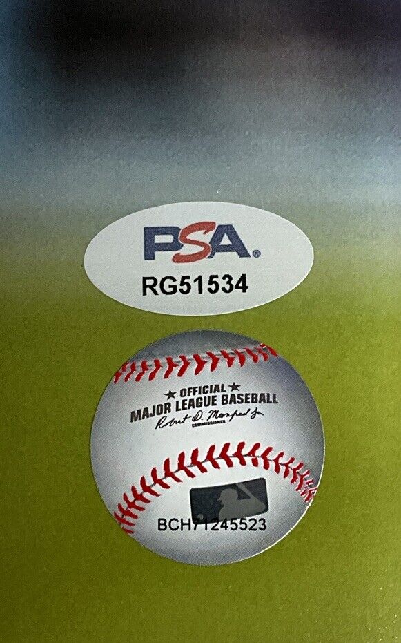 EMMETT SHEEHAN DODGERS SIGNED MLB DEBUT VS GIANTS 11X14 PHOTO BLUE PSA WITNESS