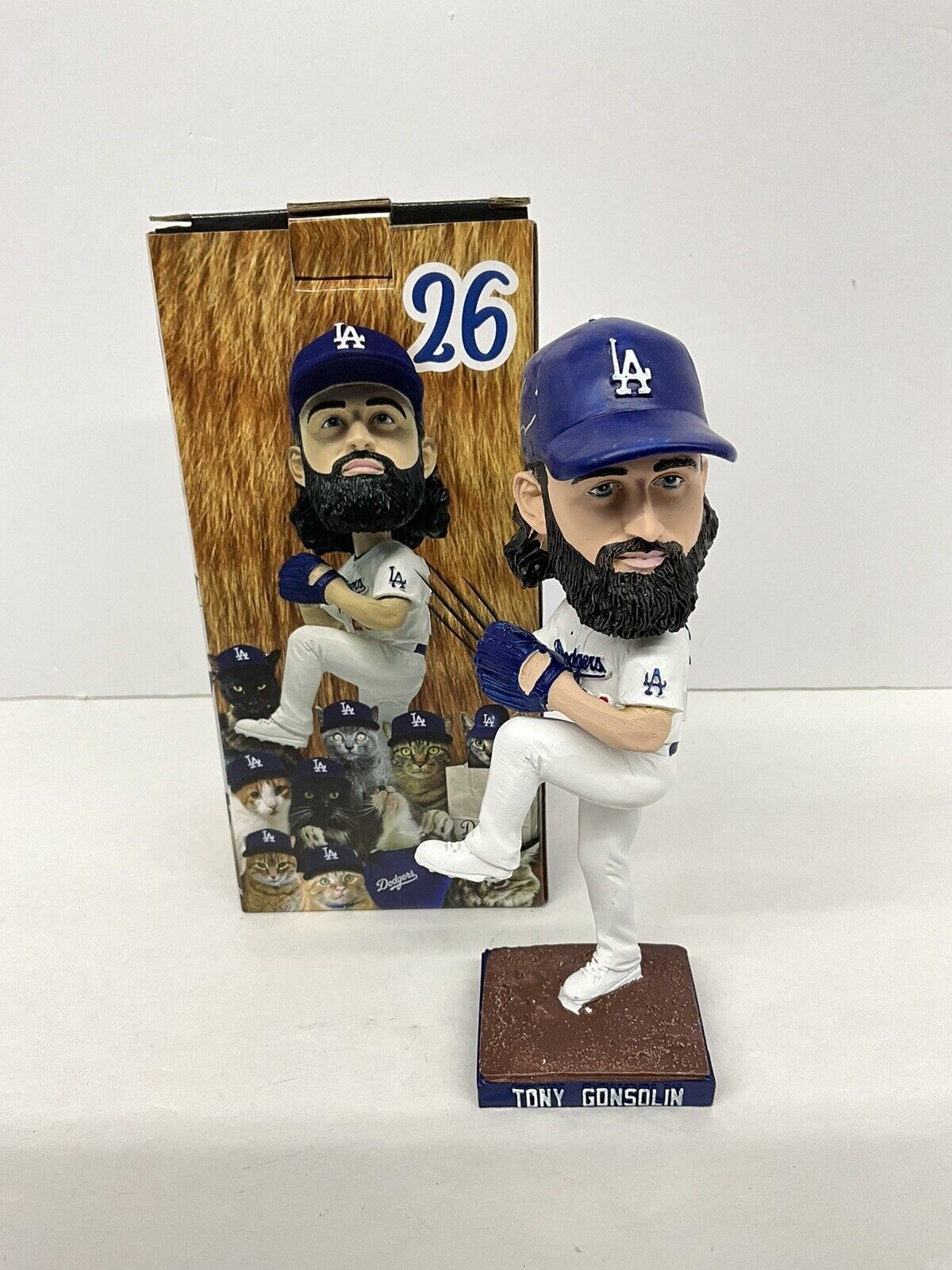 TONY GONSOLIN 2020 WORLD SERIES CHAMP SIGNED DODGERS SGA BOBBLEHEAD PSA 3C24857