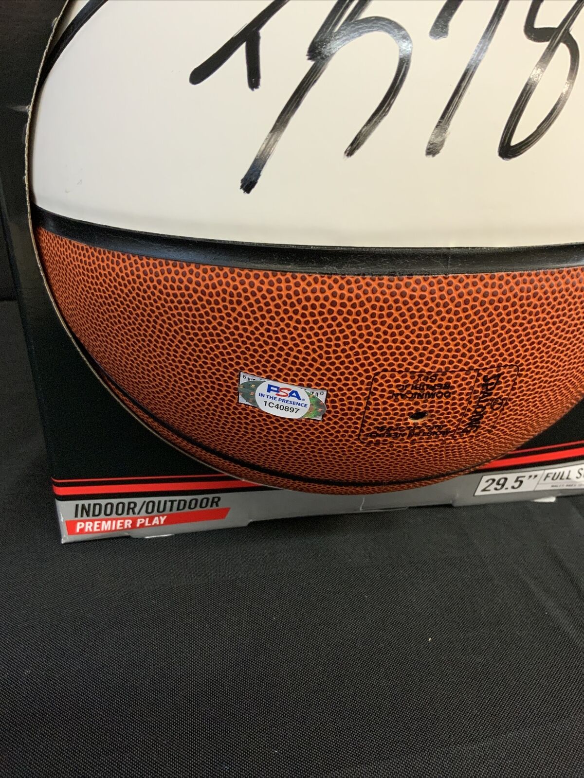 DWIGHT HOWARD SIGNED SPALDING LAKERS 2020 NBA CHAMPION BASKETBALL PSA 1C40897