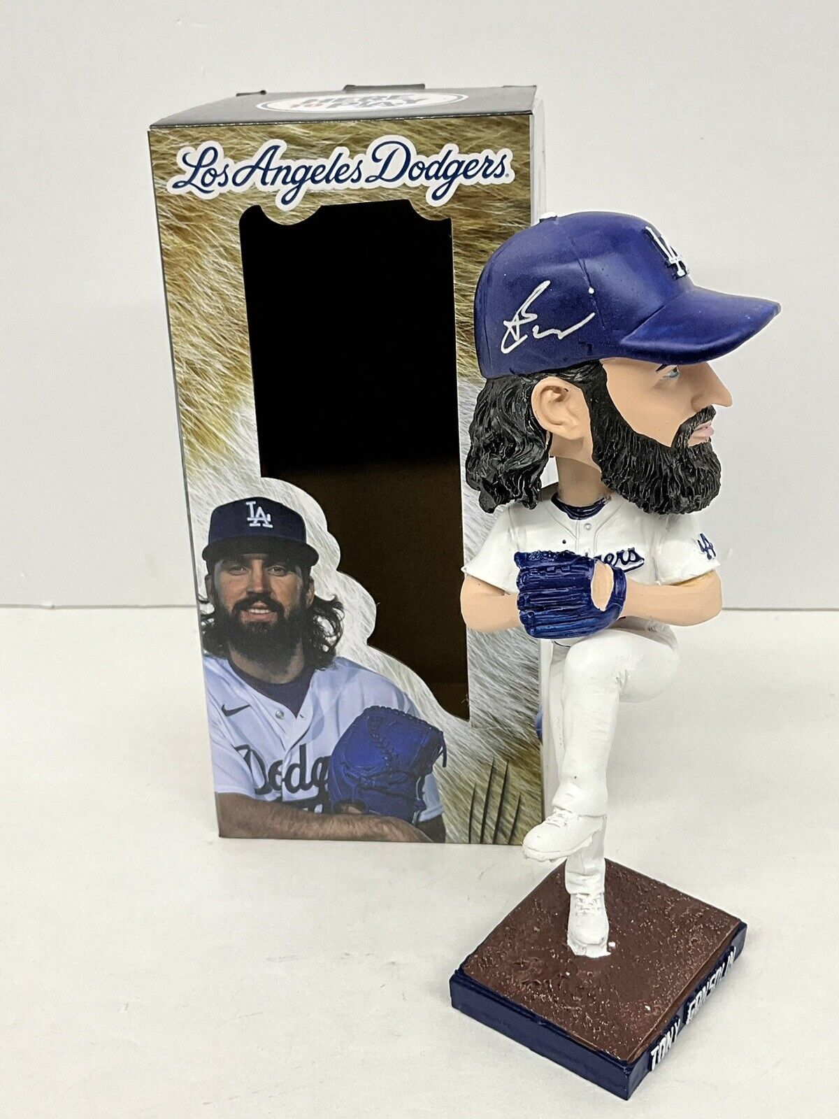 TONY GONSOLIN 2020 WORLD SERIES CHAMP SIGNED DODGERS SGA BOBBLEHEAD PSA 3C24857