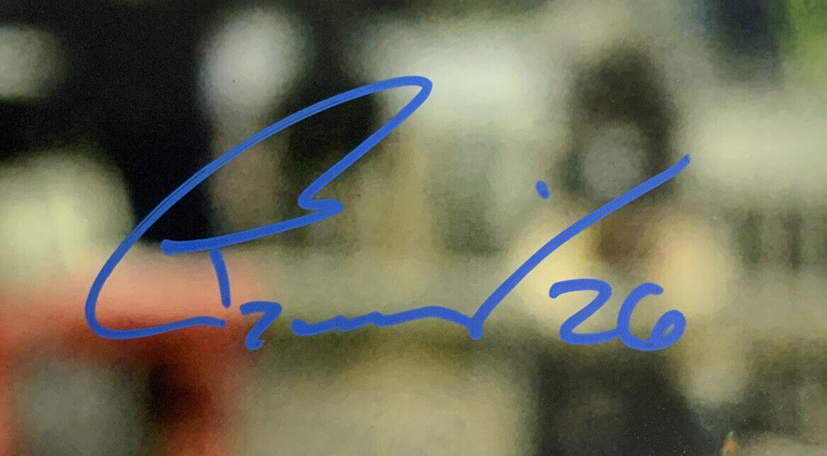 TONY GONSOLIN 2020 WS CHAMPION DODGERS SIGNED 11X14 PITCHING PHOTO BAS WITNESS