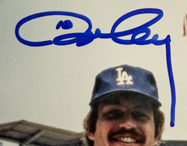 DODGERS 8X10 PHOTO SIGNED RUSSELL GARVEY CEY LOPES "RECORD SETTING INFIELD" BAS