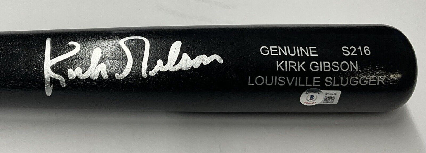 KIRK GIBSON DODGERS TIGERS SIGNED LOUISVILLE SLUGGER GAME MODEL BAT BAS W140585