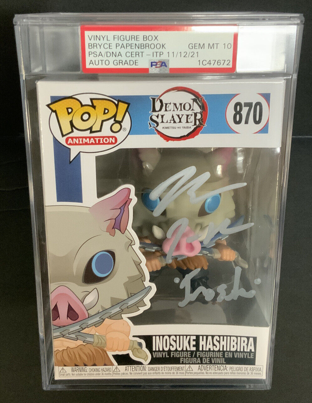 Signed Inosuke Funko Pop good