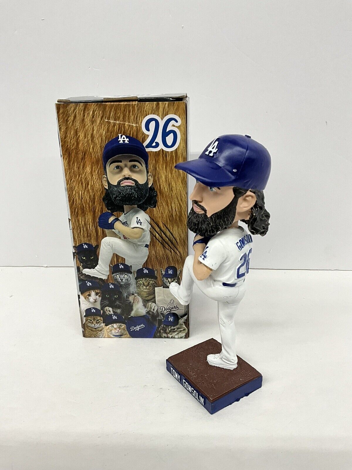 TONY GONSOLIN 2020 WORLD SERIES CHAMP SIGNED DODGERS SGA BOBBLEHEAD PSA 3C24855