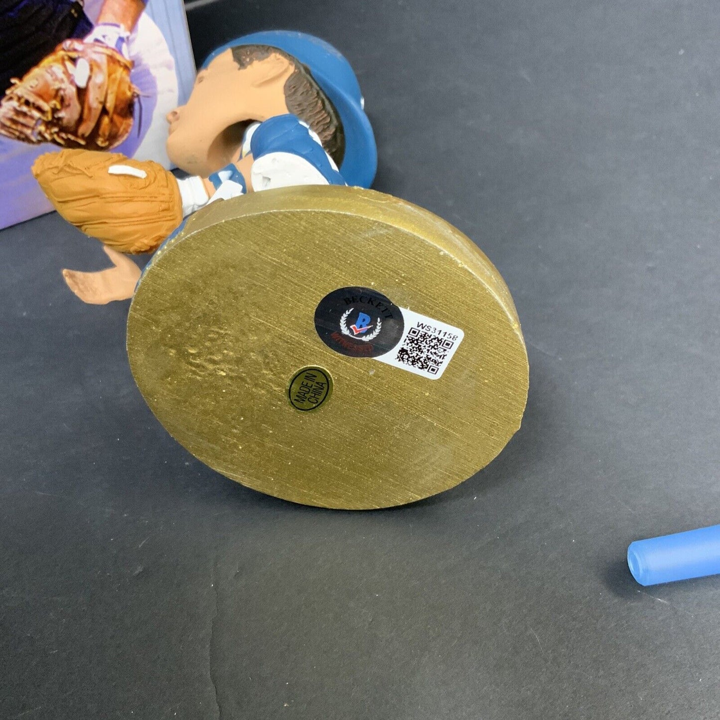 MIKE SCIOSCIA DODGERS WS CHAMPION SIGNED 2012 SGA BOBBLEHEAD BECKETT WS31158