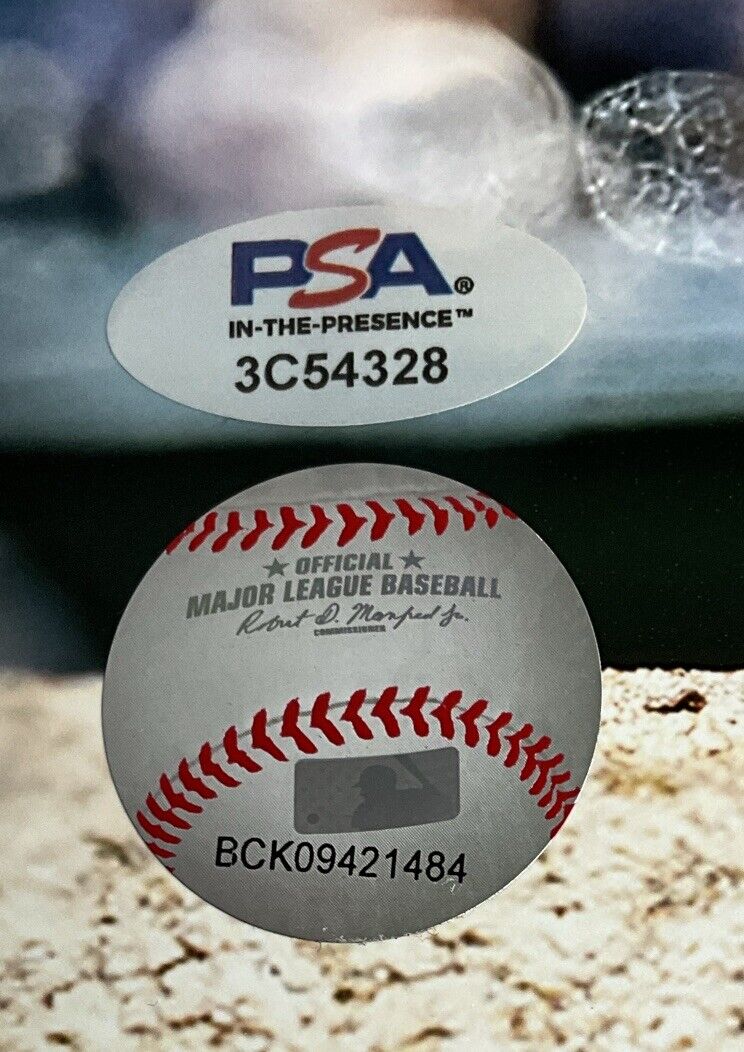 BOBBY MILLER DODGERS SIGNED 11X14 PITCHING VS TWINS PHOTO PSA WITNESS COA