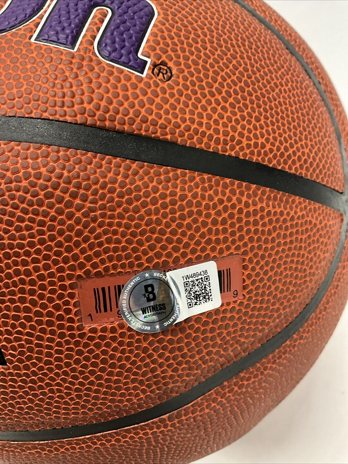 SHAQUILLE O'NEAL SIGNED LOS ANGELES LAKERS WILSON LOGO BASKETBALL BAS 1W489438