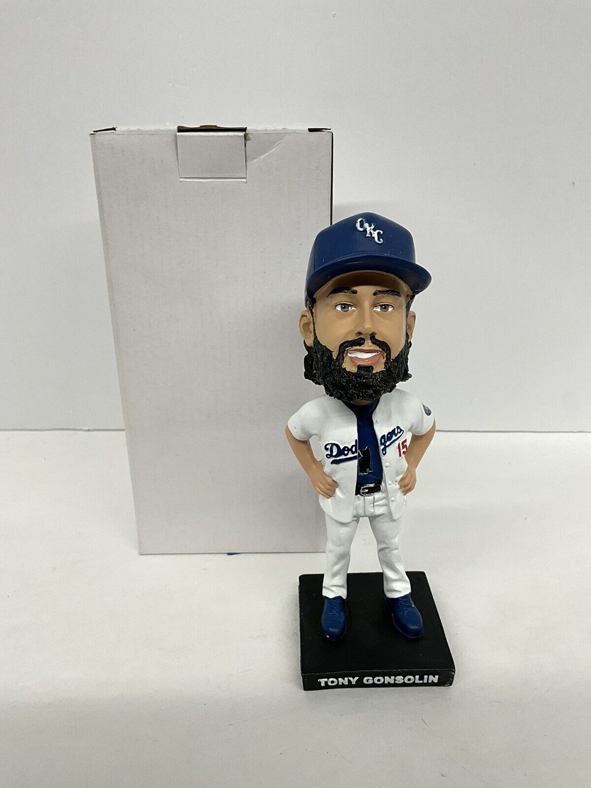 TONY GONSOLIN DODGERS SIGNED OKLAHOMA CITY DODGERS SGA BOBBLEHEAD PSA 3C24875