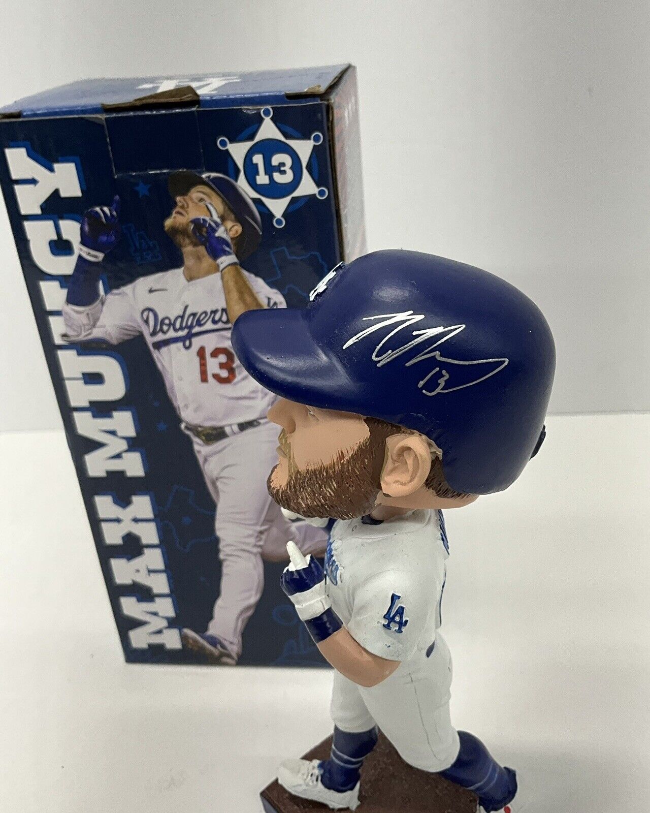 MAX MUNCY 2020 WS CHAMP SIGNED DODGERS 2022 SGA BOBBLEHEAD PSA 2C51347
