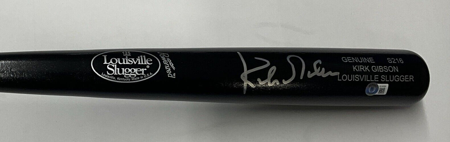 KIRK GIBSON DODGERS TIGERS SIGNED LOUISVILLE SLUGGER GAME MODEL BAT BAS W140584