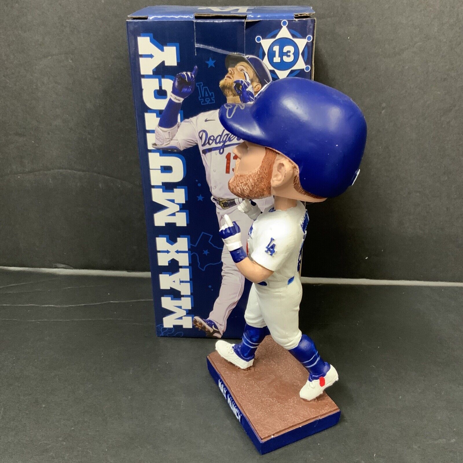 MAX MUNCY DODGERS SIGNED 2022 BOBBLEHEAD "GIANT KILLER" INSCRIPTION BAS WZ79293