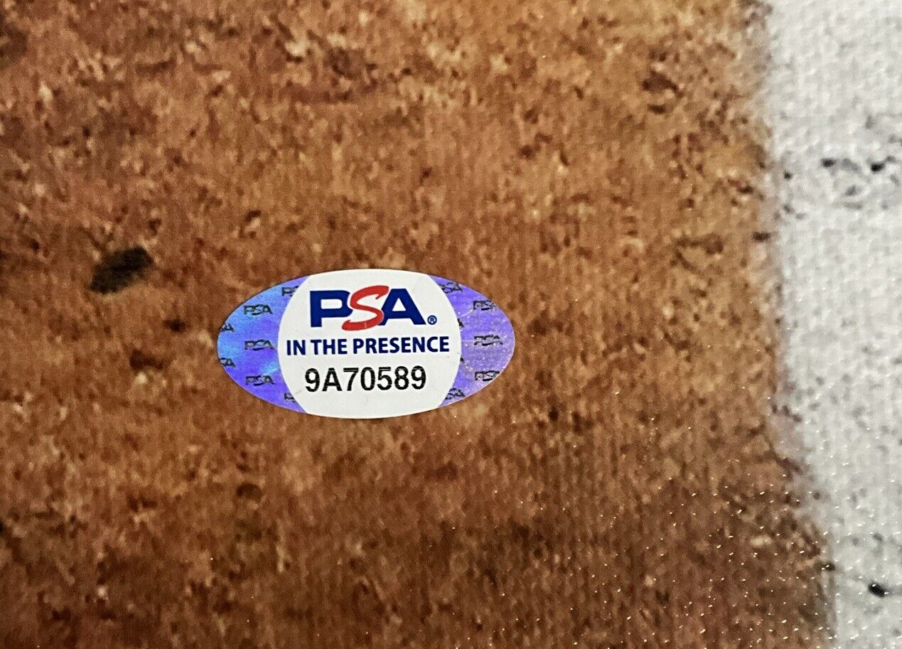 JUSTIN TURNER DODGERS SIGNED 22X28 WS HR CANVAS "2020 WS CHAMPS" PSA 9A70589