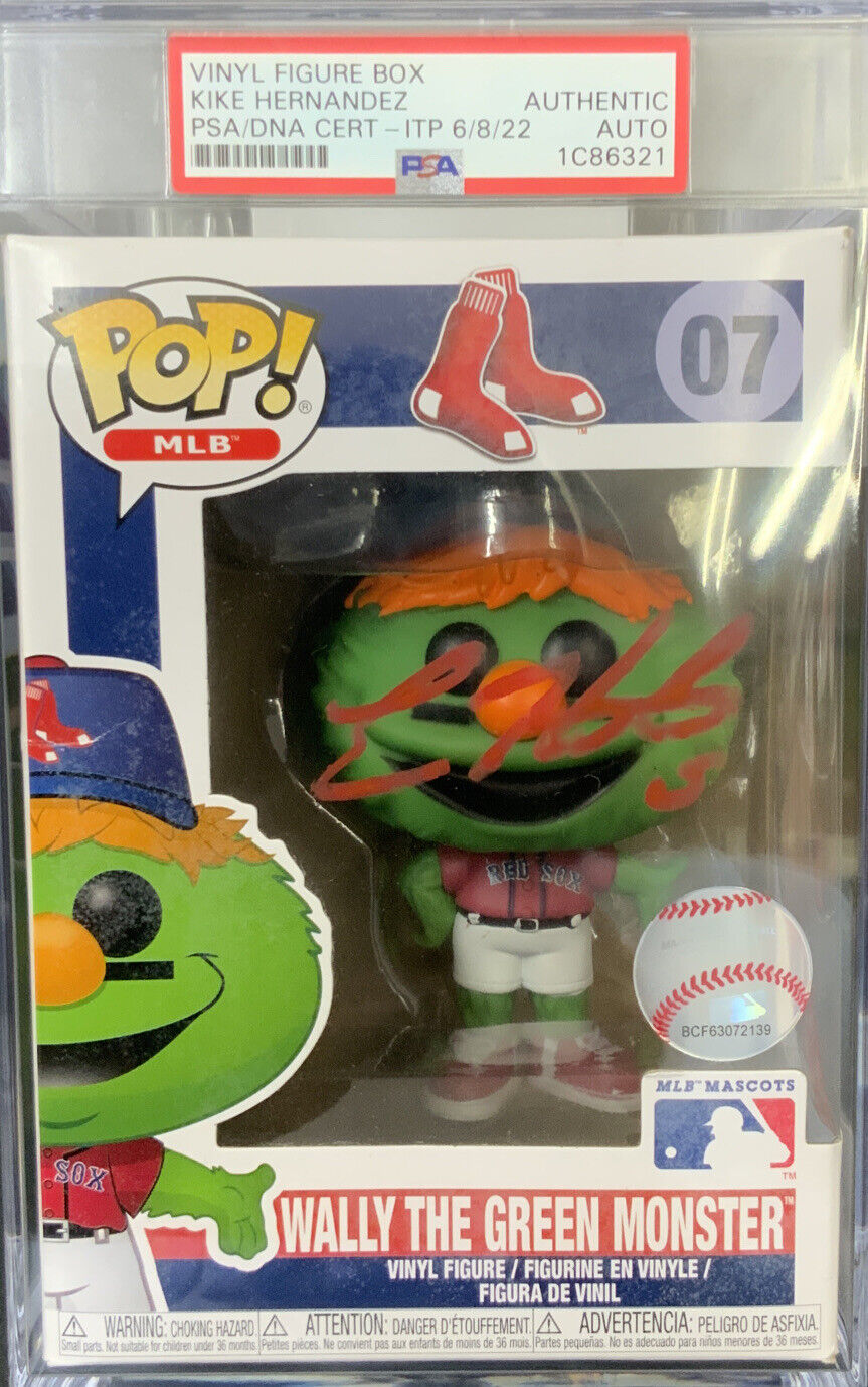 KIKE HERNANDEZ SIGNED WALLY THE GREEN MONSTER FUNKO POP 07 PSA