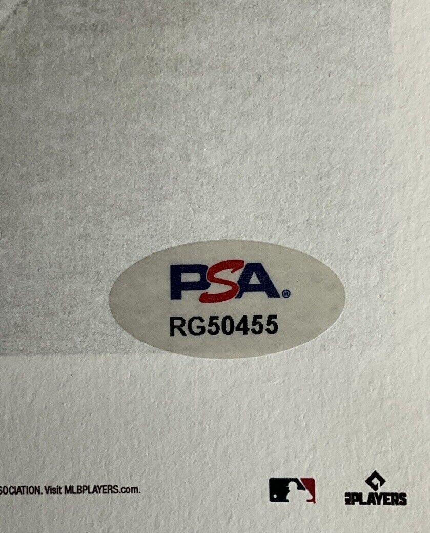 Bobby Miller DODGERS Signed 2023 Topps Living Set 10X14 Art Print PSA RG50455