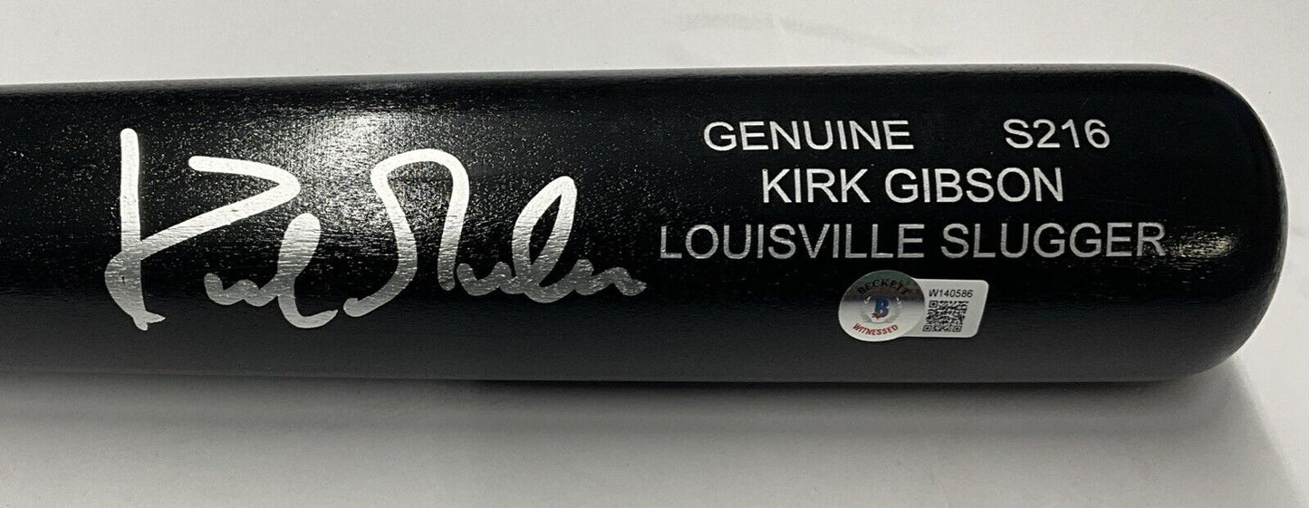 KIRK GIBSON DODGERS TIGERS SIGNED LOUISVILLE SLUGGER GAME MODEL BAT BAS W140586