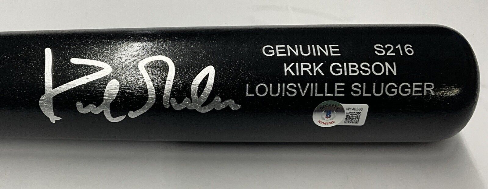 KIRK GIBSON DODGERS TIGERS SIGNED LOUISVILLE SLUGGER GAME MODEL BAT BAS W140586