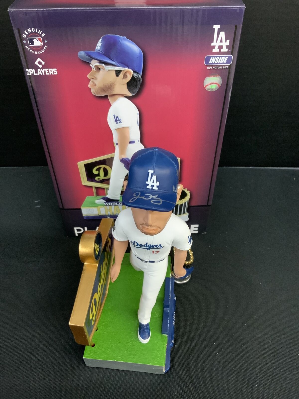 JOE KELLY DODGERS SIGNED POUTY FACE BOBBLEHEAD "NICE SWING BITCH" PSA 9A96002